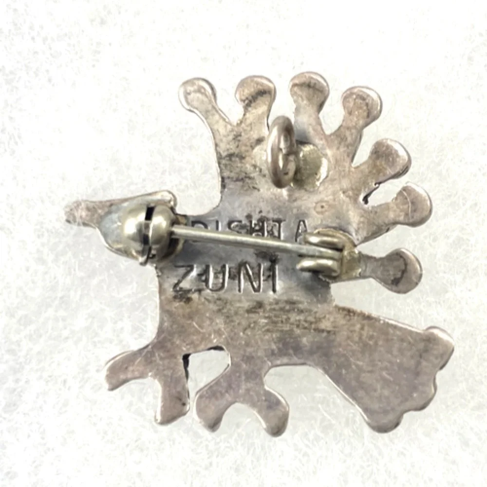 Zuni Eagle Brooch & Pendant w/ Abalone, Sterling and Turquoise
